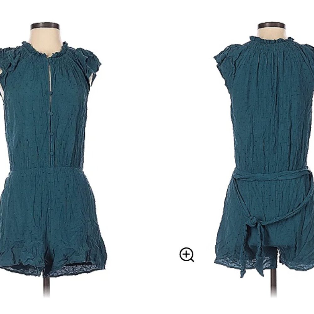 Ann Taylor LOFT Romper in Teal